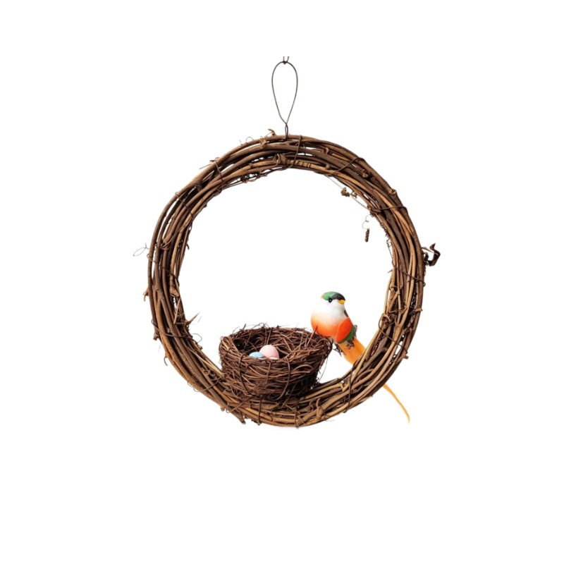 Hanging Rattan Birdhouse