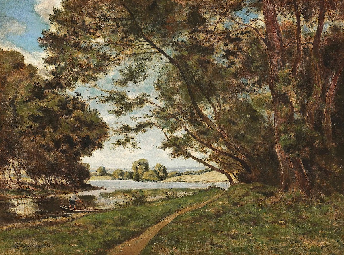 Le Sentier Au Près De La Rivière 1882