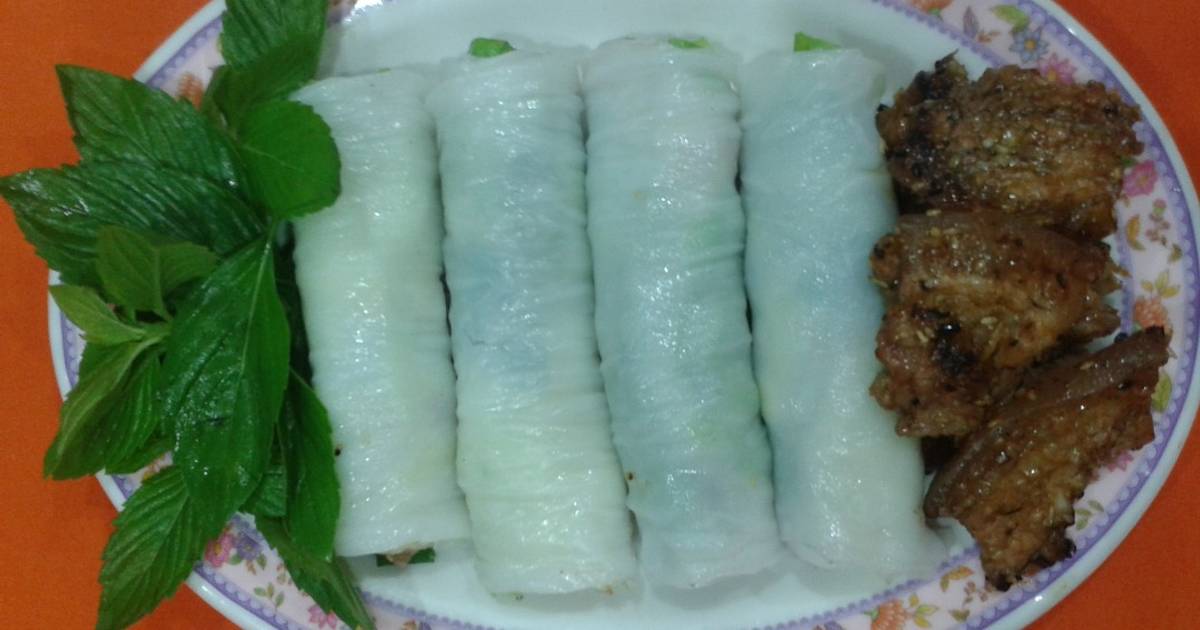 Bánh Ướt Cuốn Thịt Nướng