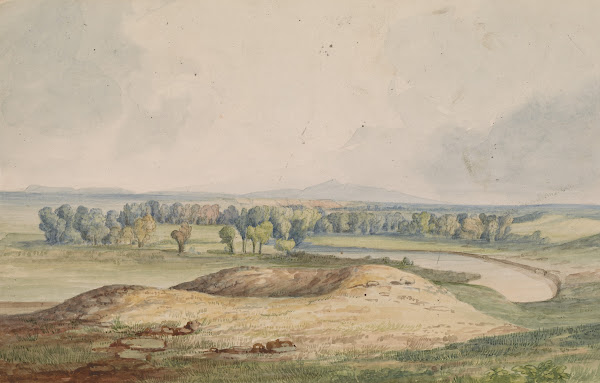 Milk River  Bears Paw Mountain inDistance 1854