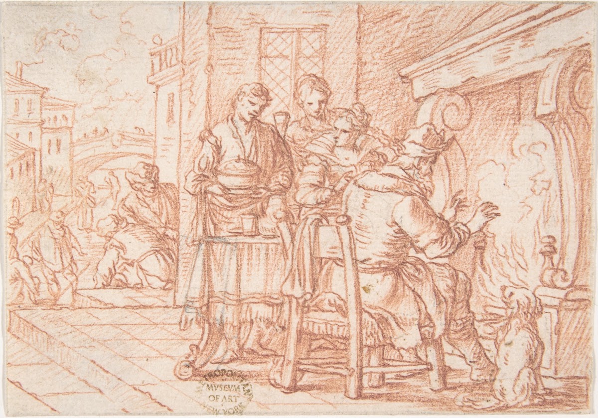 January one of a series representing the labors of the months 1690