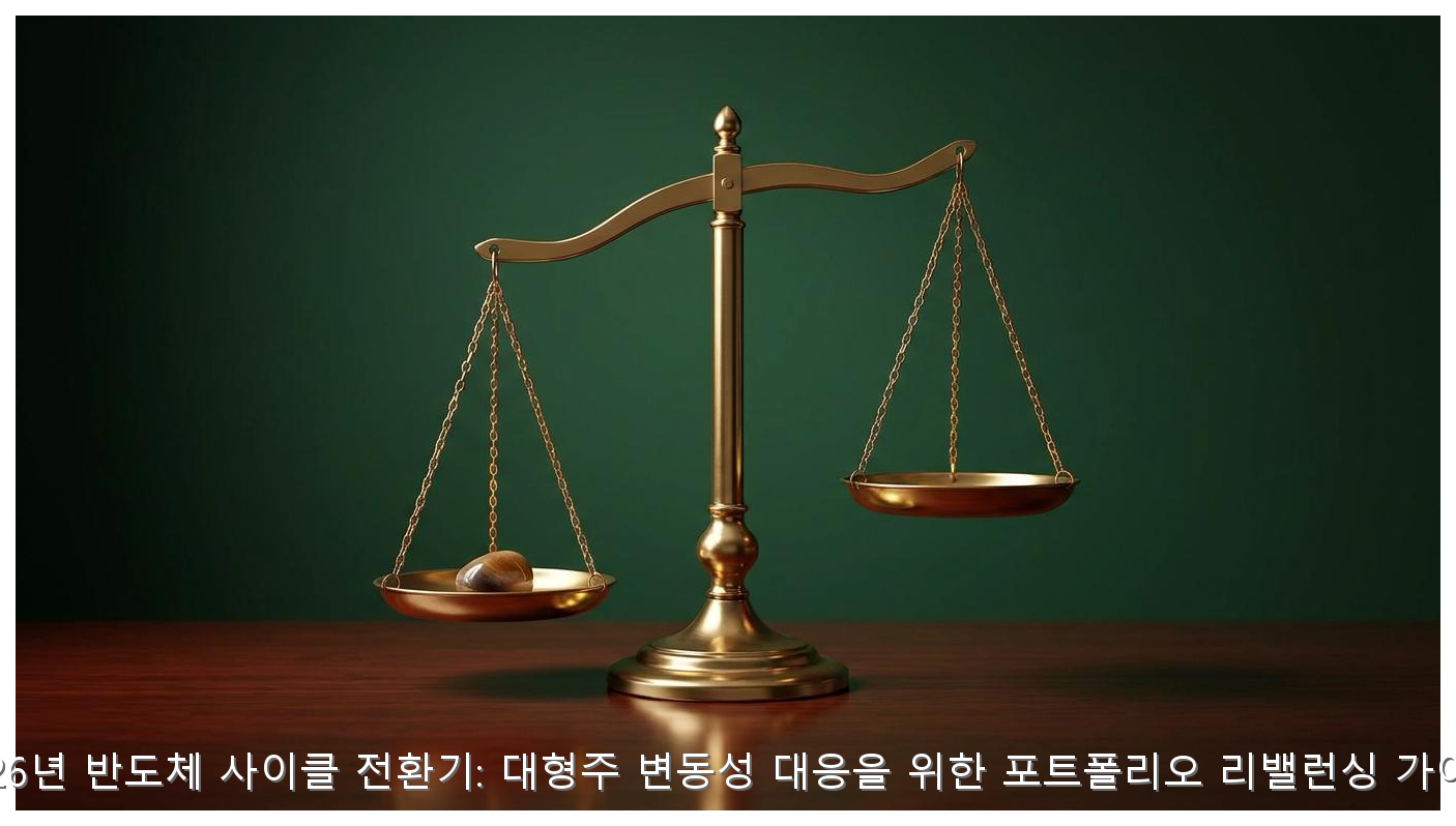 2026년 반도체 사이클 전환기: 대형주 변동성 대응을 위한 포트폴리오 리밸런싱 가이드 핵심 안내 및 분석 인포그래픽 (3)