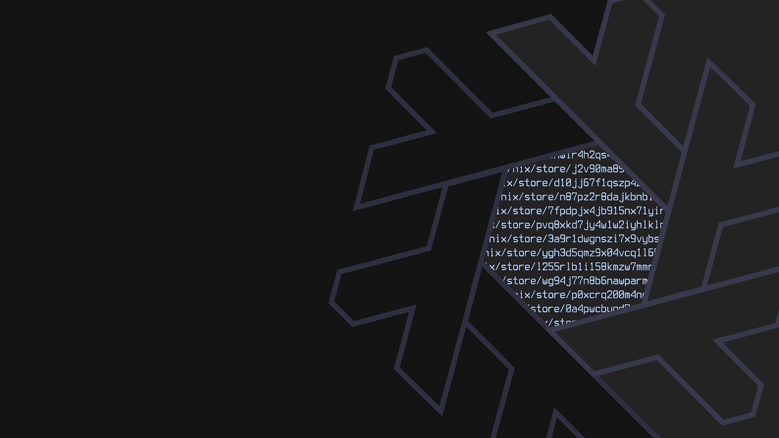 NixOS Snowflake Logo with Paths - Minimalist Digital Art 4K Wallpaper (3840x2160)