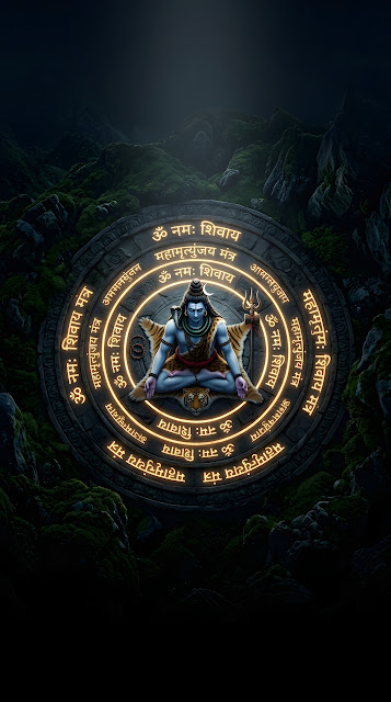 Lord Shiva Meditating Sacred Inscription Wallpaper - Free mobile Wallpaper