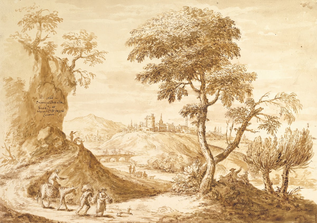 Landscape with a Town in the Distance 16801767