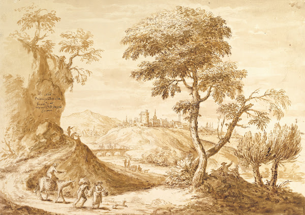 Landscape with a Town in the Distance 16801767