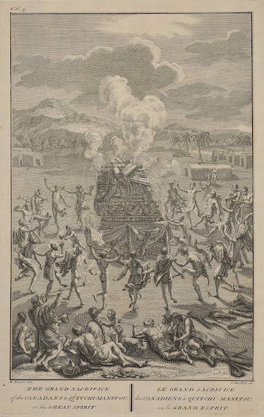 The grand sacrifice of the Canadans to Quitchi Manitou or the Great Spirit 1723