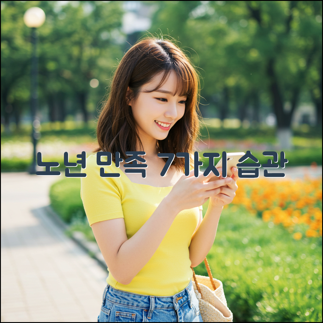 노년기 만족도 7가지 습관