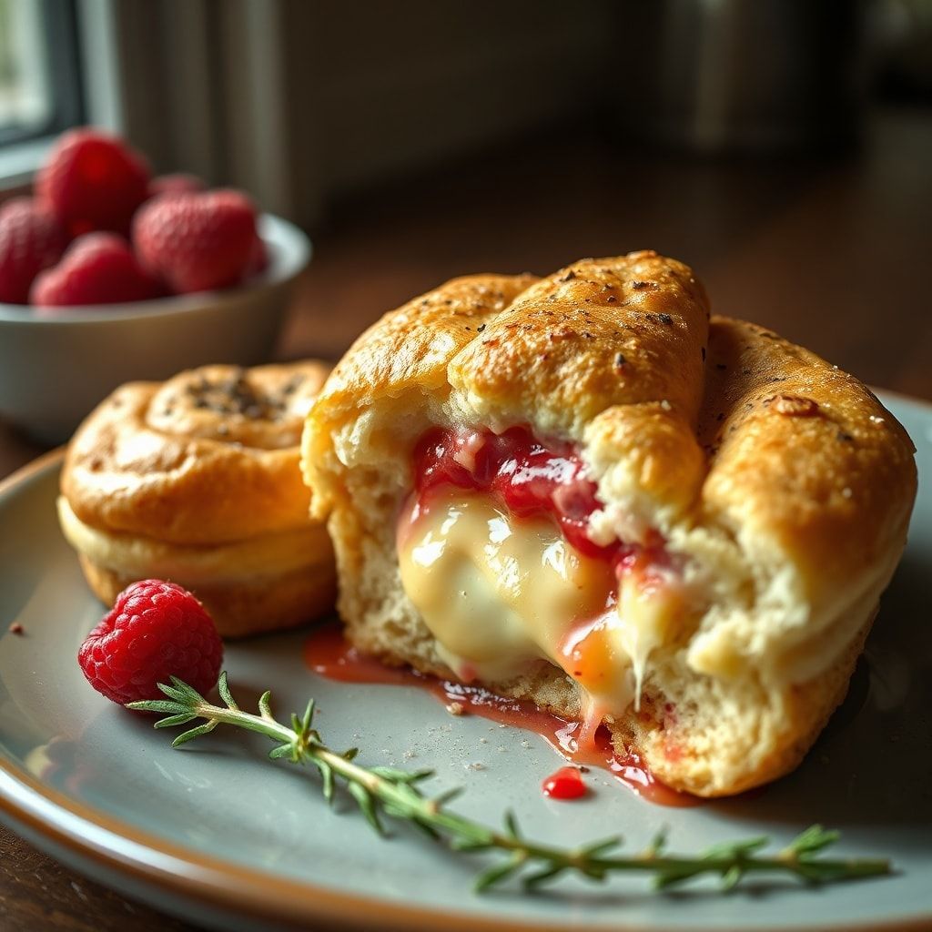 Easy Raspberry Cream Cheese Cruffins for Breakfast or Brunch (5-Ingredient, 40-Minute)