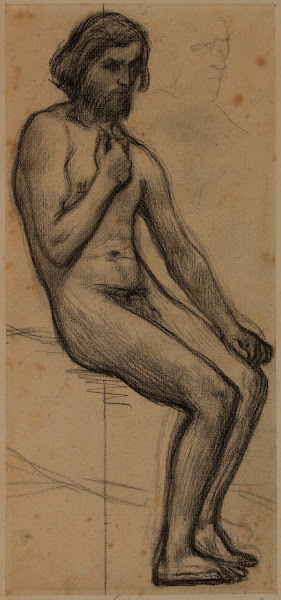 Homme nu assis 1878 1879