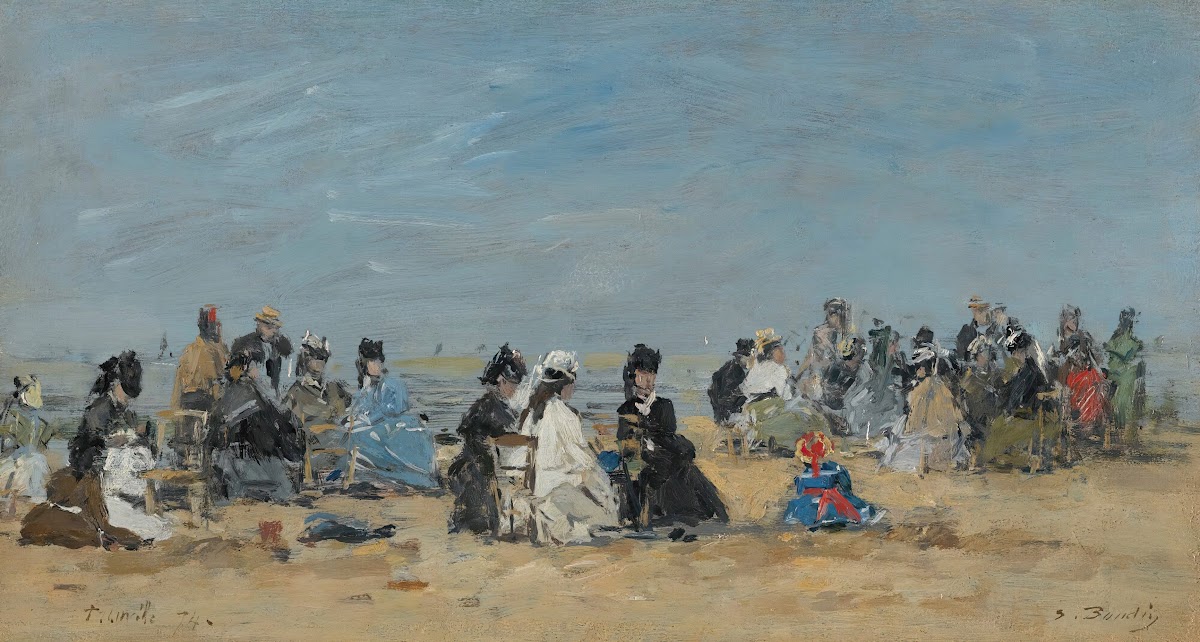 Trouville Scène De Plage 1874