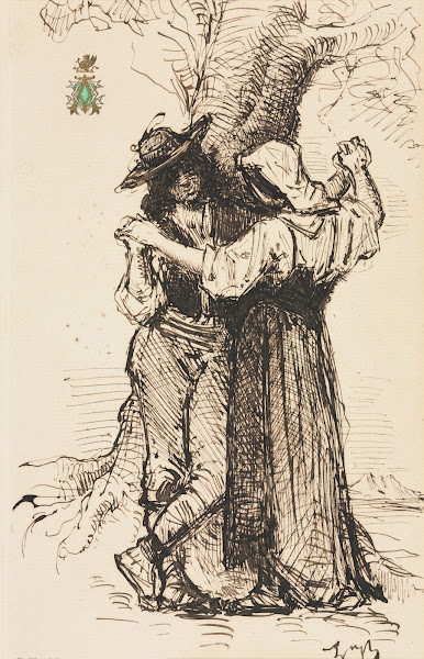Couple Courting by a Tree 1871