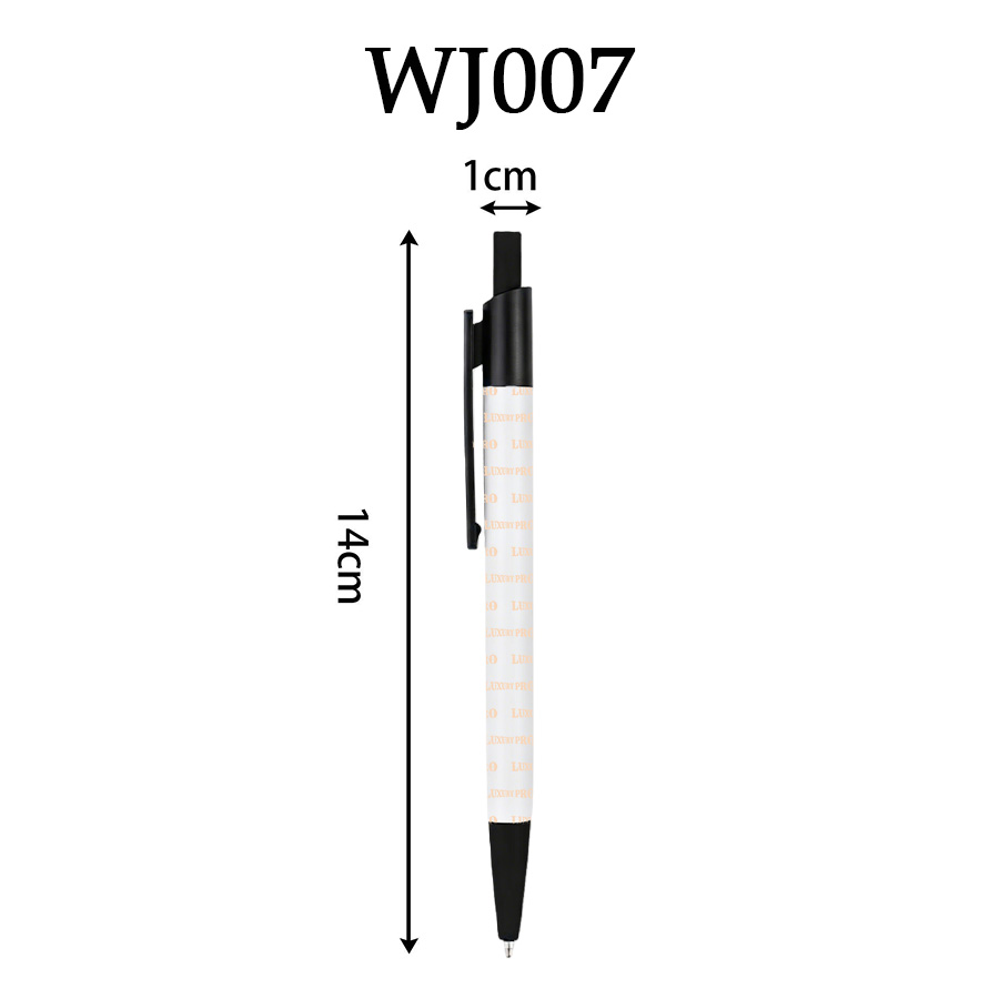 Thermal transfer pen bright chrome with pen hanger and silicone cap
