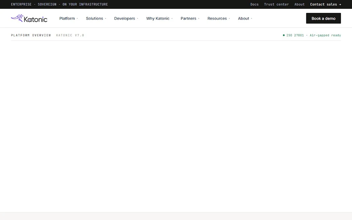 Captura de Katonic Generative AI Platform