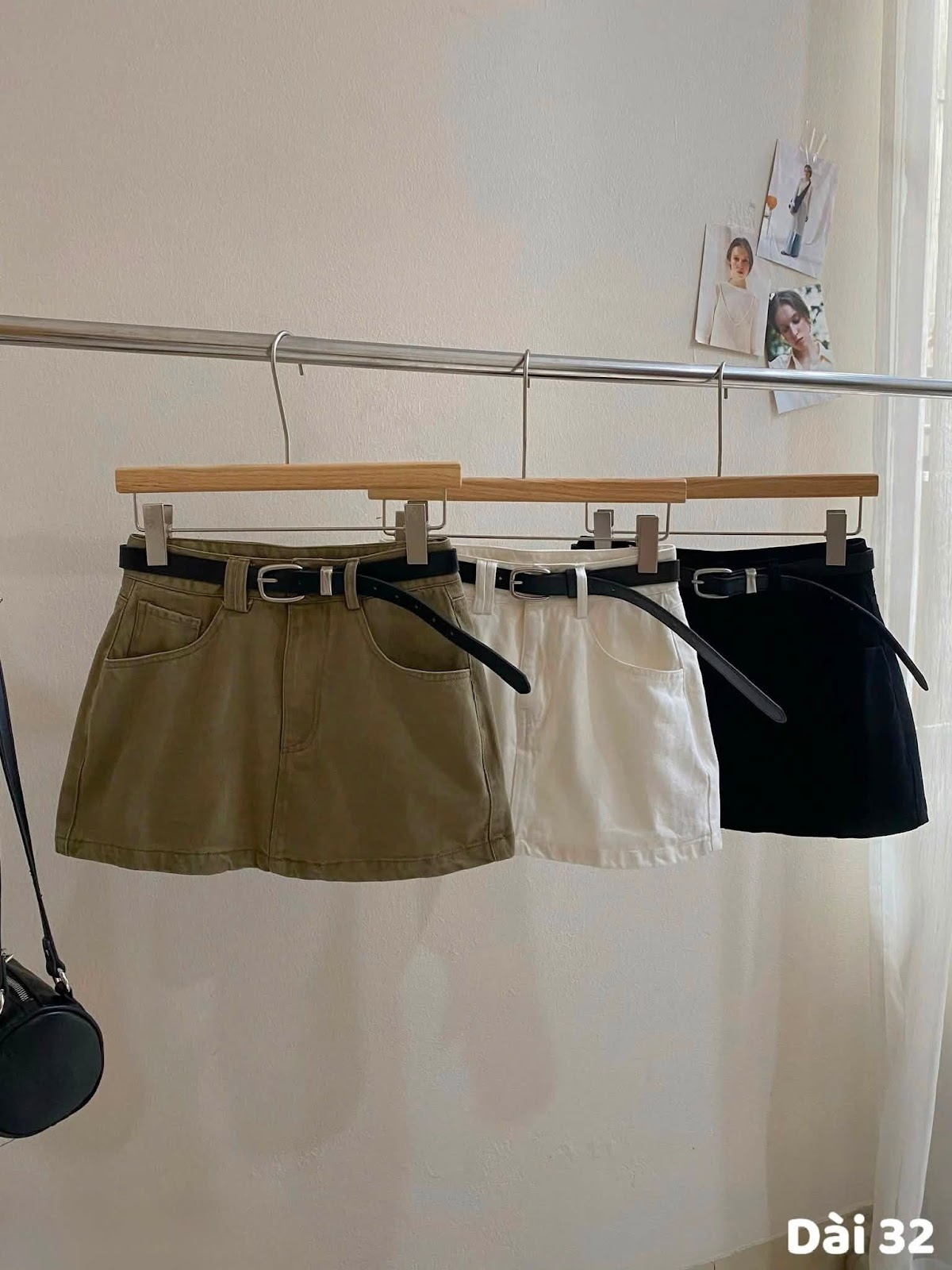 Chân váy kaki ngắn chữ A kèm nịt XONXEN SHOP 987 – Image 3