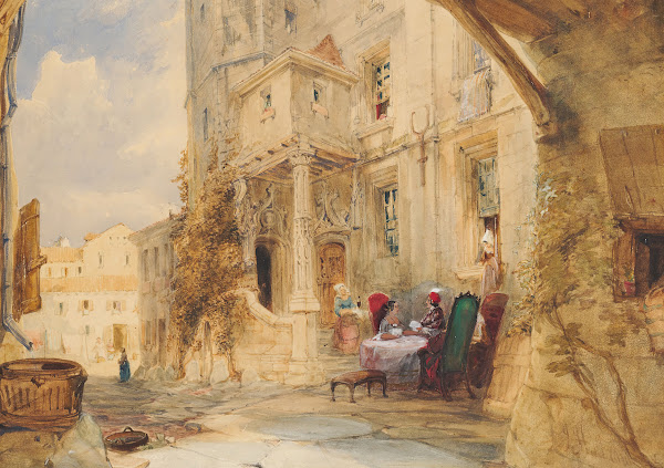 French Scene With Figures 1845