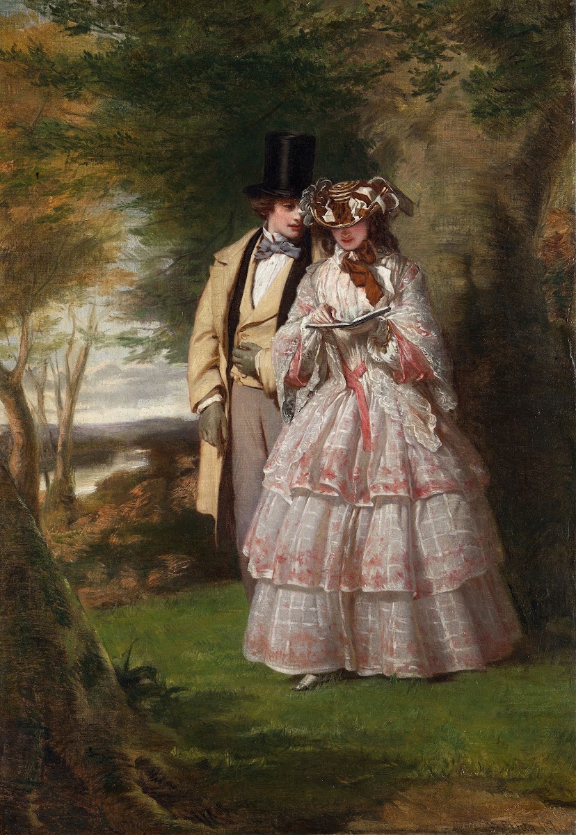 The Two Central Figures in Derby Day 1860