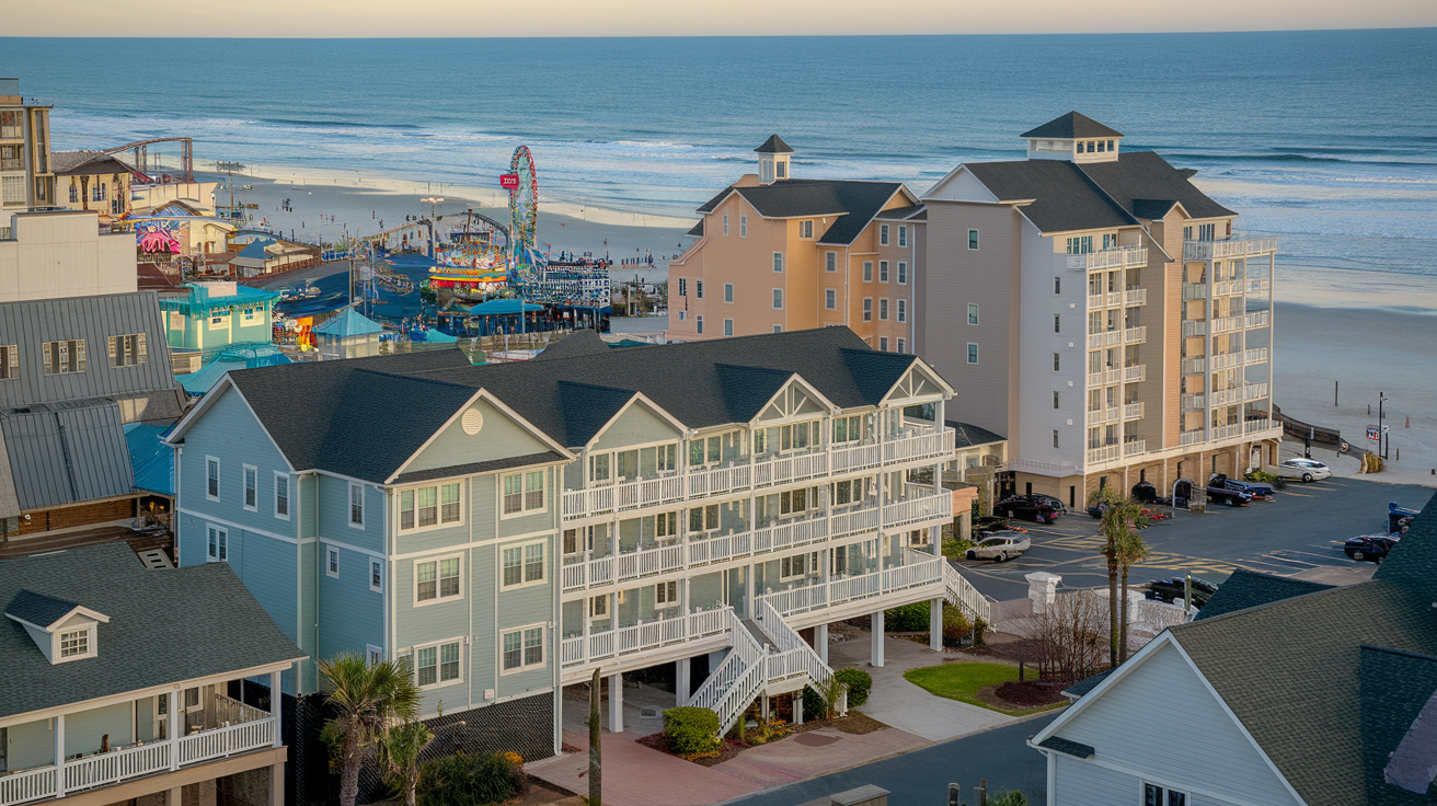 Distance from Dunes Village Resort to Myrtle Beach Boardwalk