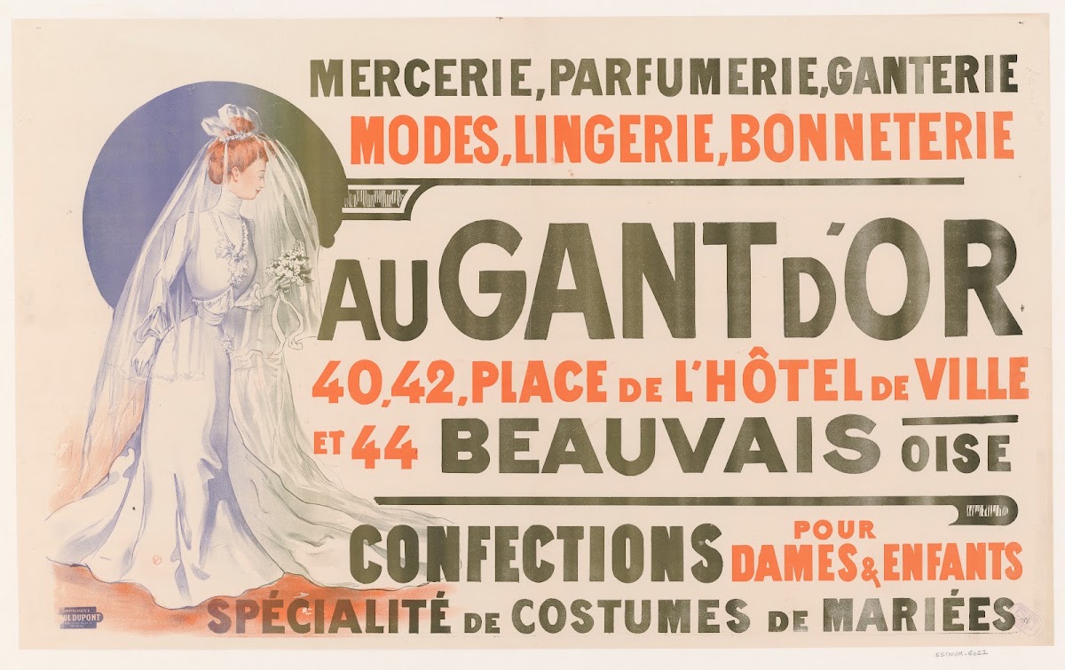 Mercerie parfumerie ganterie modes lingerie bonneterie 1900