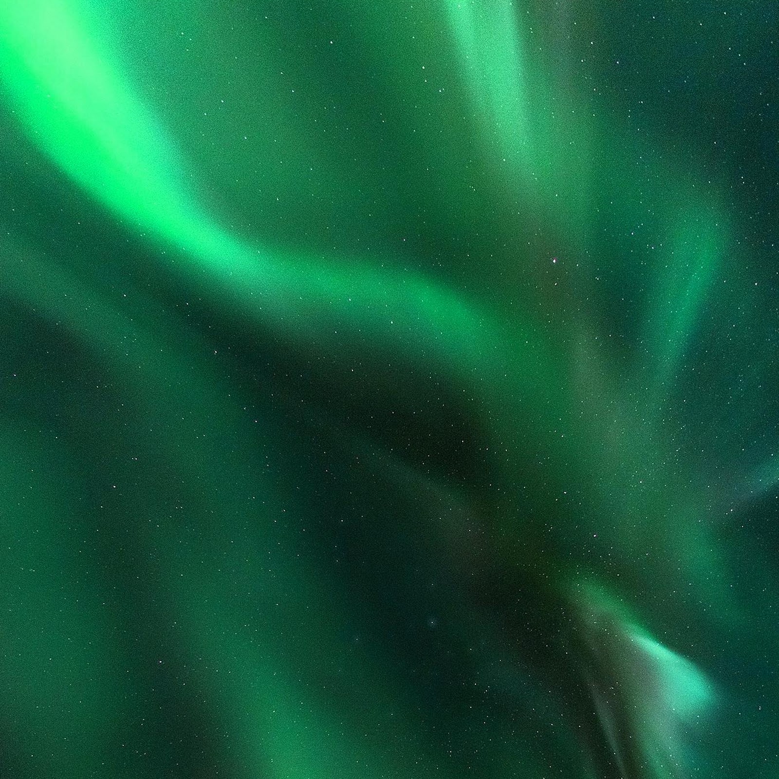 Download Vibrant Green Celestial Light Show Full HD iPhone