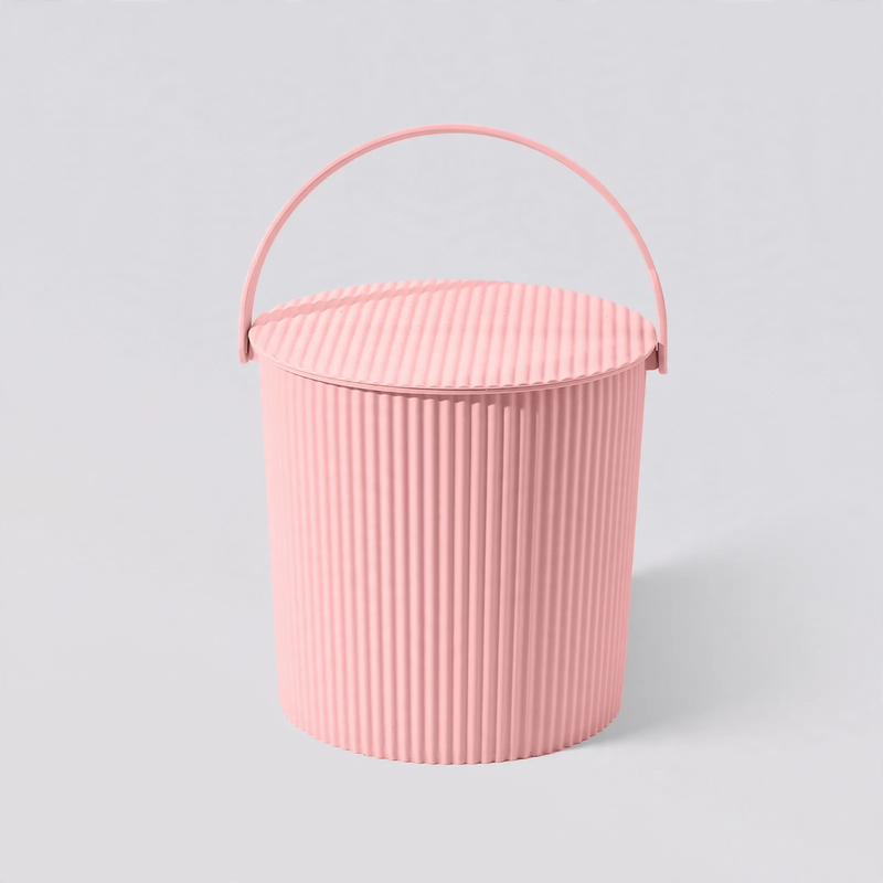 Plastic bucket with handle, various sizes