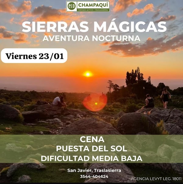Sierras Mágicas Aventura Nocturna