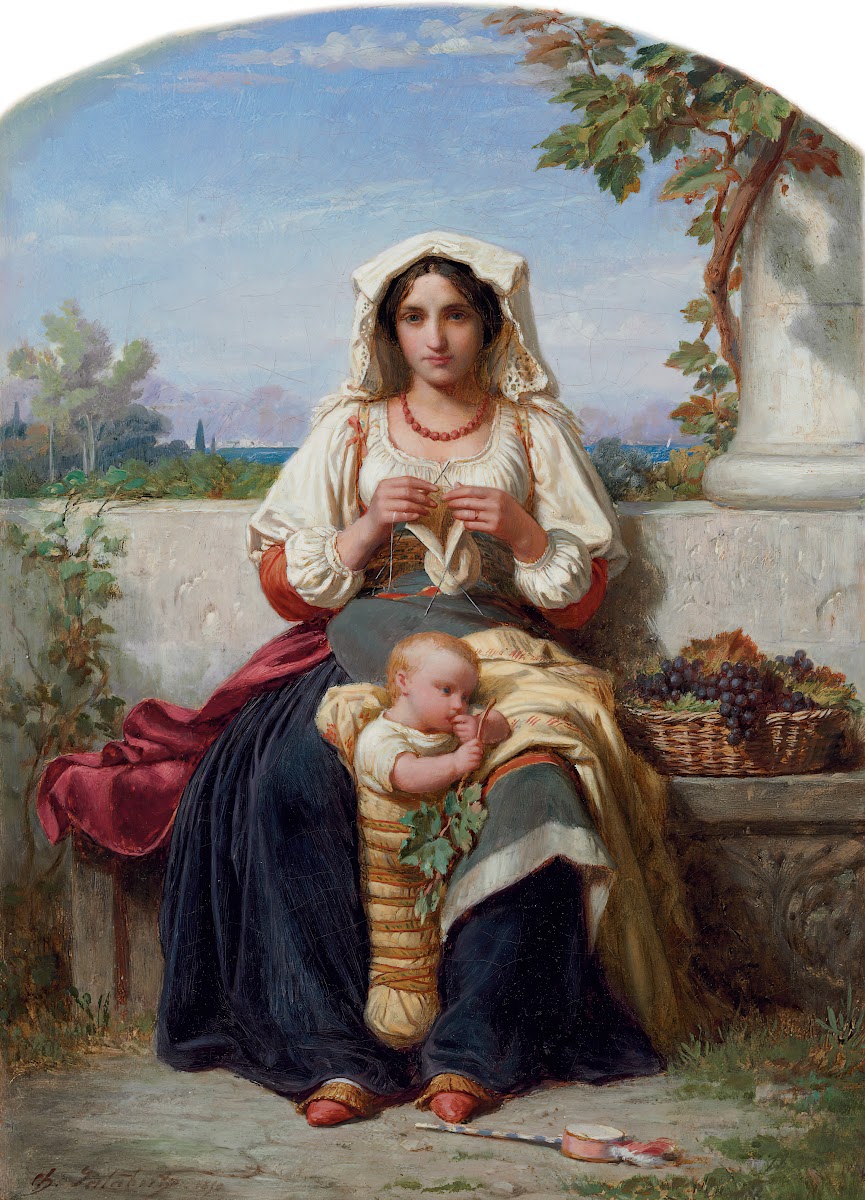 Jeune Mère Italienne 1850