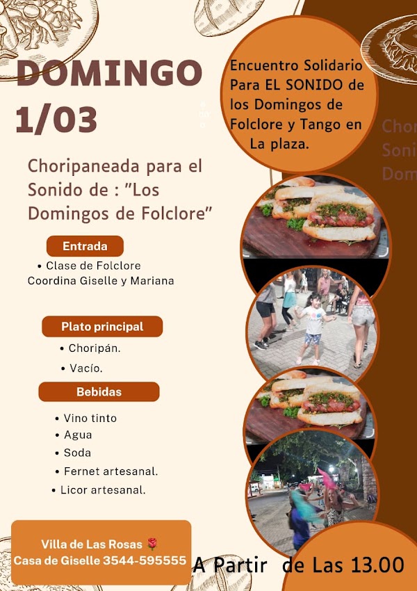 Choripaneada y Encuentro Solidario
