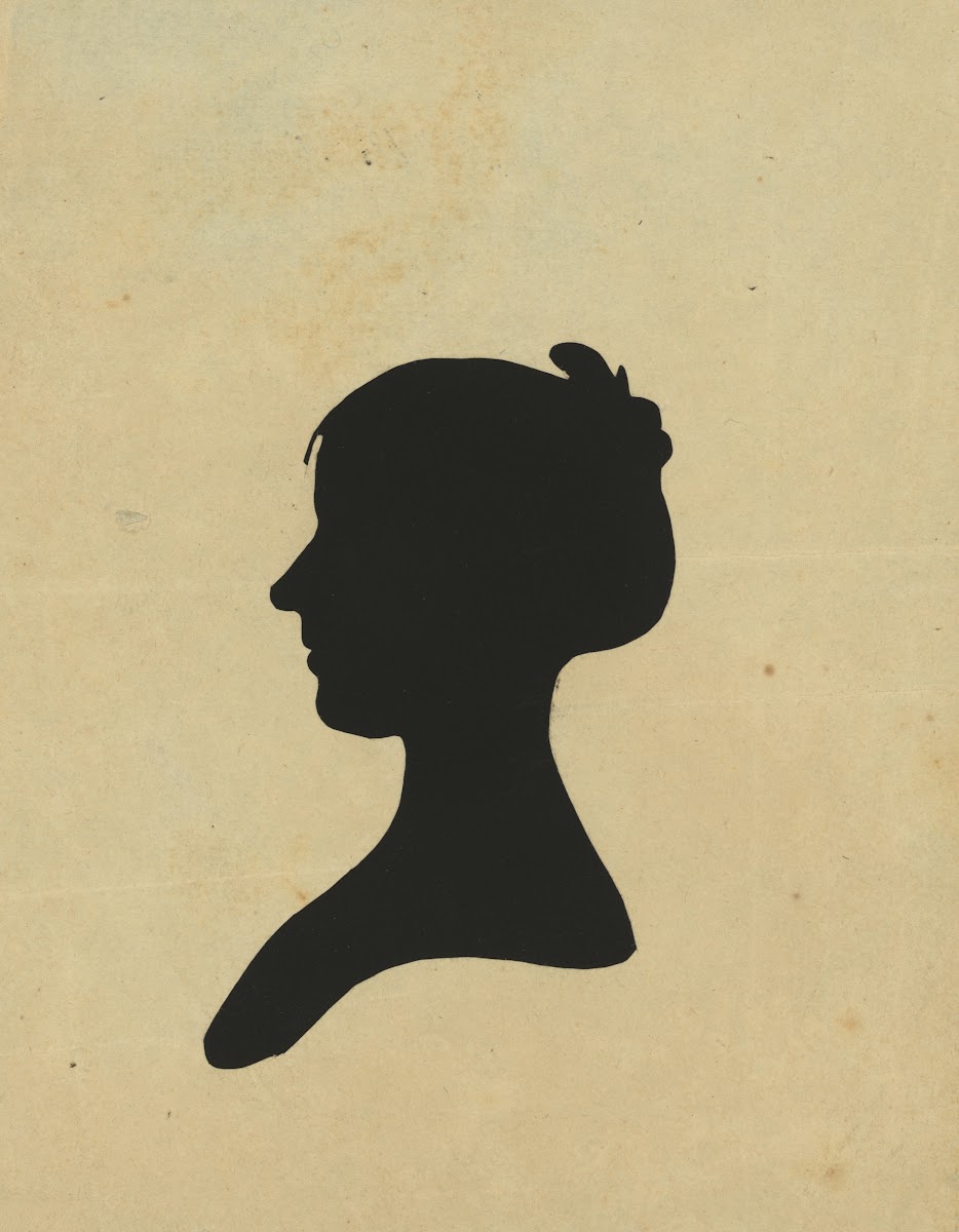 Silhouette of woman facing left no 6 1761 1827