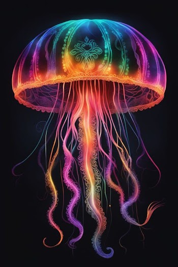 Glowing Jellyfish Picture