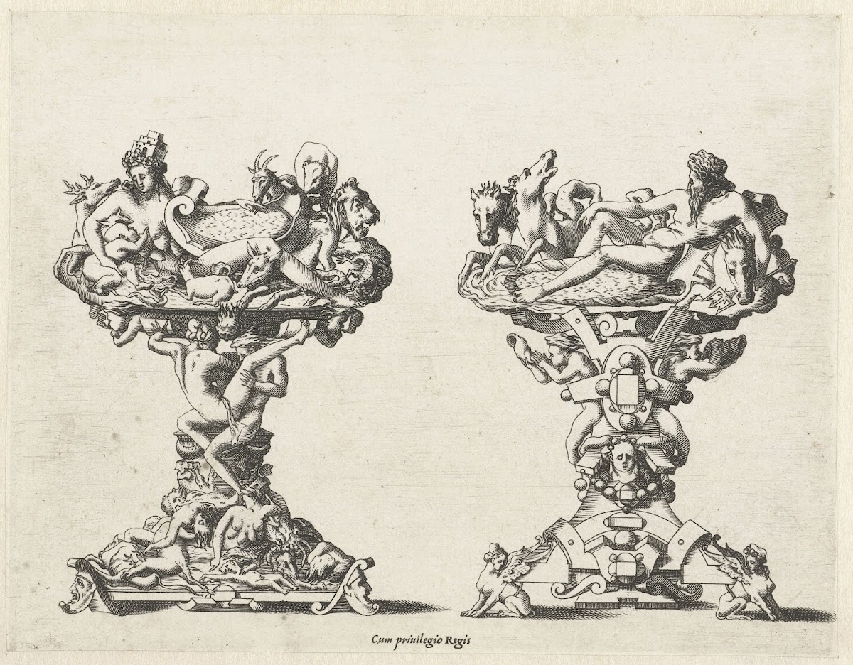 Two salt shakers 1542   1580
