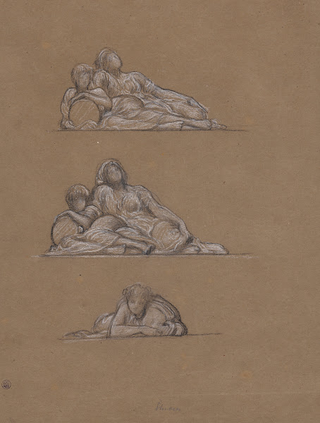 Three figure studies for The Dance