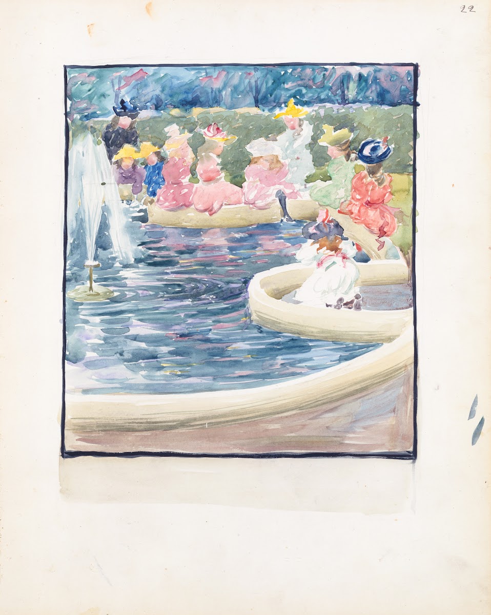 A fountain in the Public Garden 18951897