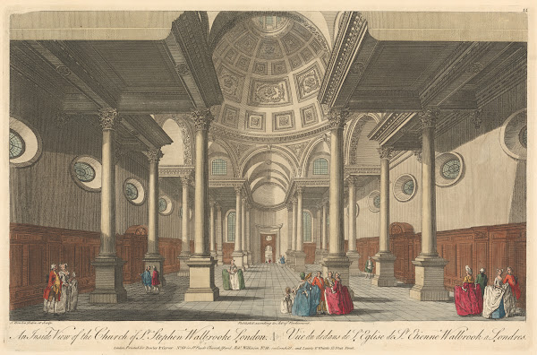 An Inside View of the Church of St Stephen Walbrooke London