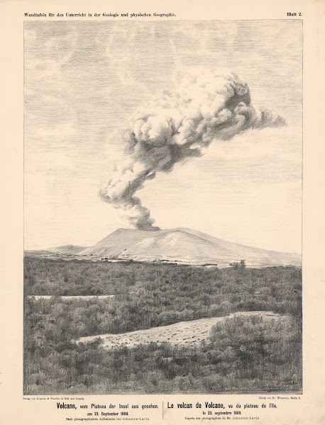 Volcano Vom Plateau Der Insel Aus Gesehen Am 23 September 1889 1889
