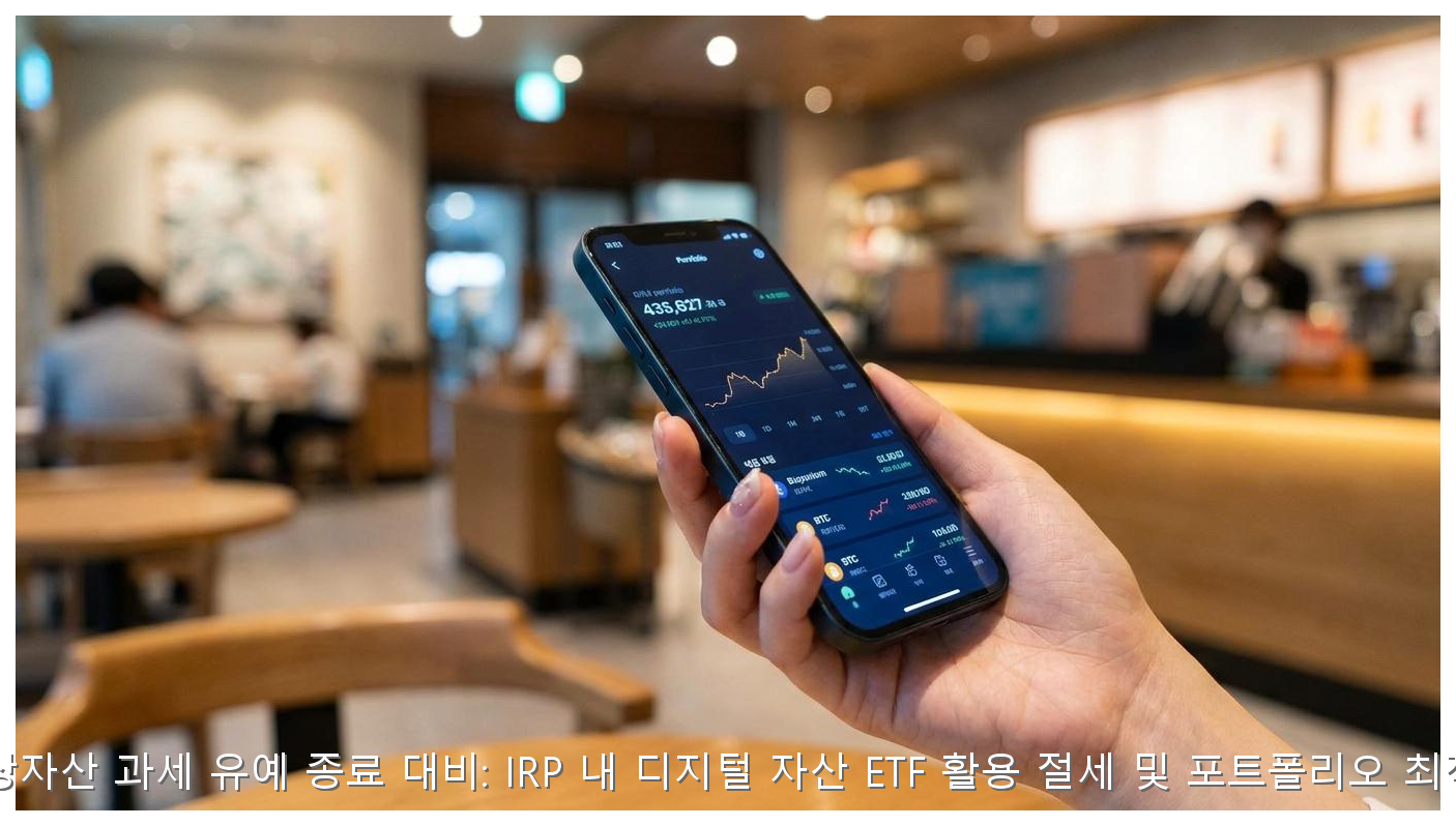 2026년 가상자산 과세 유예 종료 대비: IRP 내 디지털 자산 ETF 활용 절세 및 포트폴리오 최적화 가이드 핵심 안내 및 분석 인포그래픽 (4)