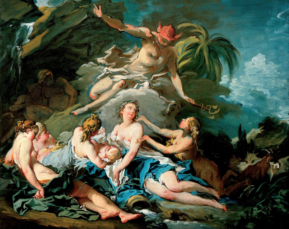 Mercury Entrusting the Infant Bacchus to the Nymphs of Nysa 1734