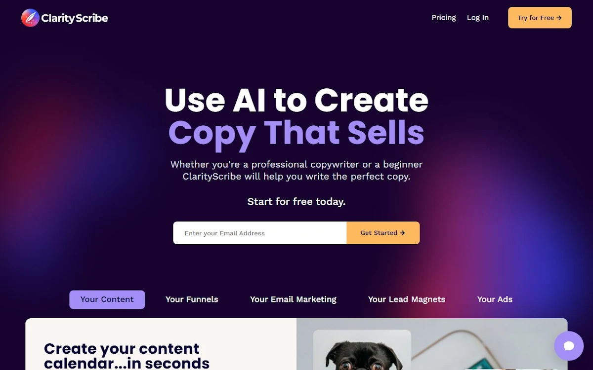 Captura de ClarityScribe AI