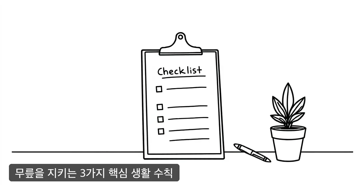 무릎을 지키는 3가지 핵심 생활 수칙