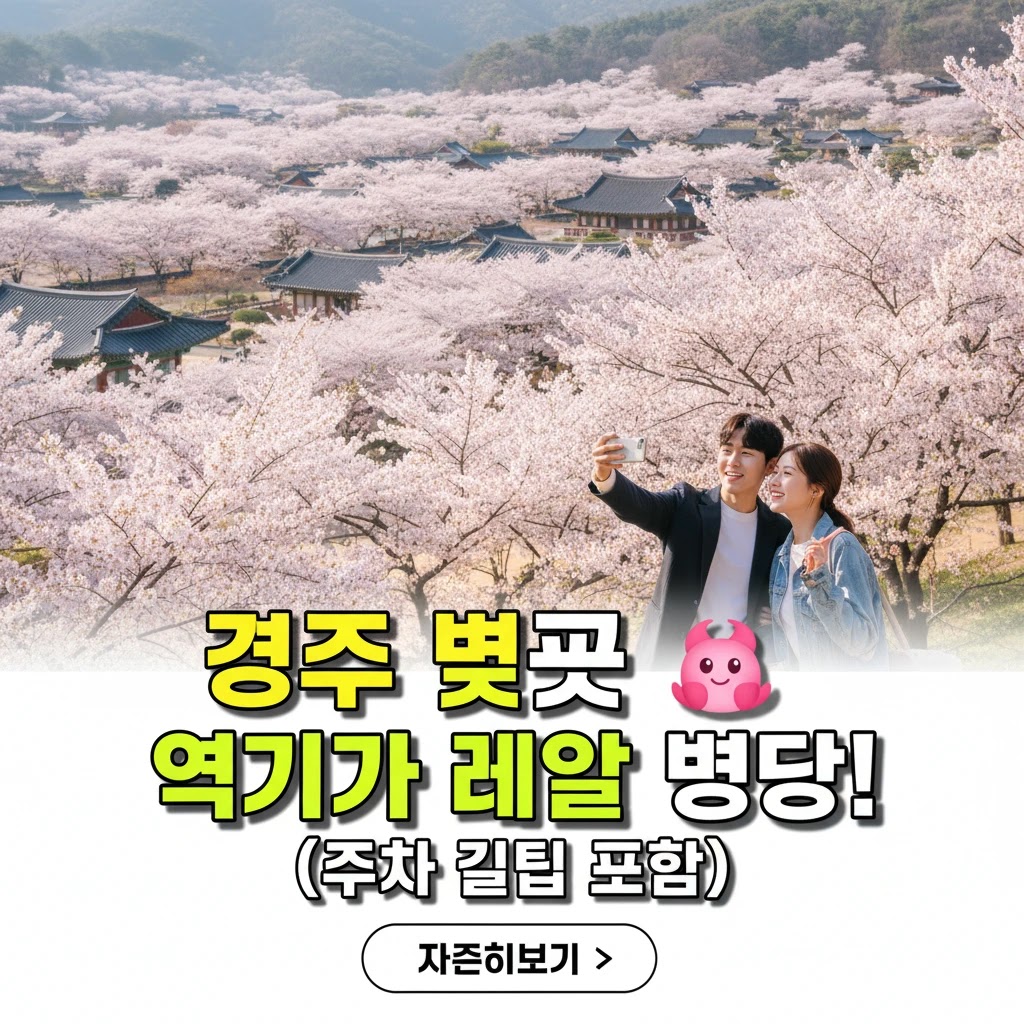 2026 경주 벚꽃 가족여행: 명소, 개화, 주차 가이드