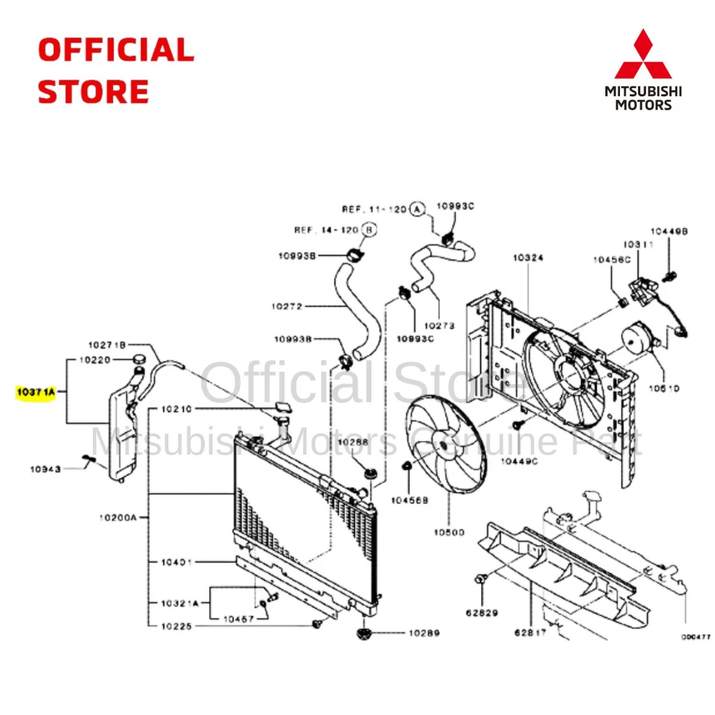 TANGKI RADIATOR CONDENSER Xpander Asli Mitsubishi untuk Kinerja Optimal 3
