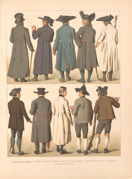 Deutsche Volkstrachten Pl87 1870
