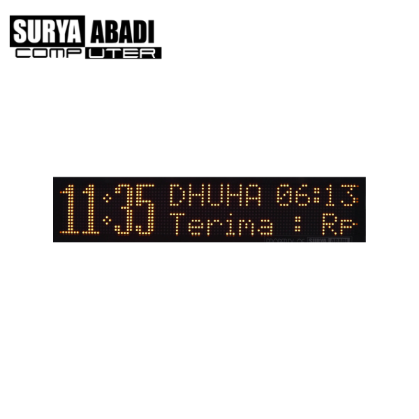 Jam Sholat Single Color 102 x 22 cm