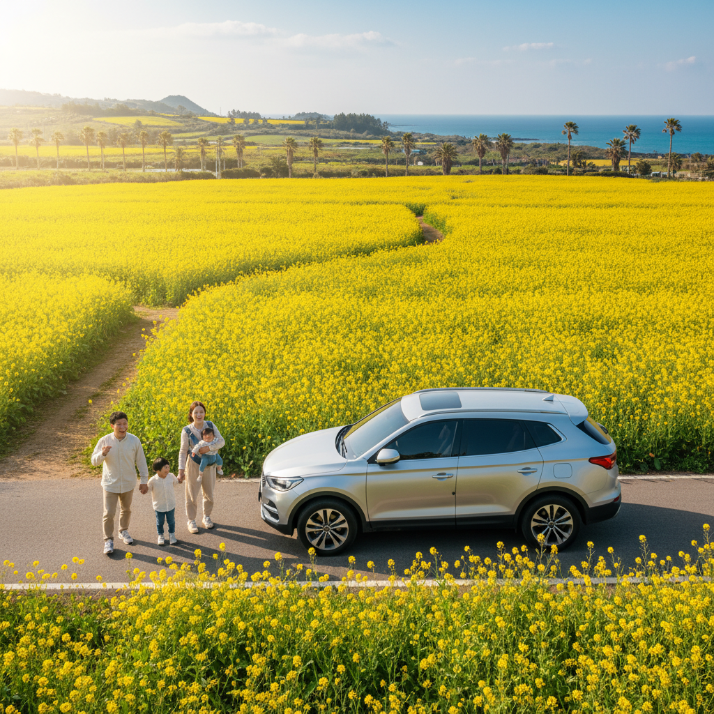 성공적인 유채꽃 여행을 위한 주차 & 혼잡도 완화 꿀팁: 현지인만 아는 명당 주차 정보 대공개!