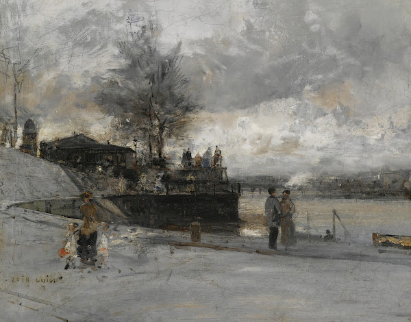Quai Au Bord De La Seine Paris