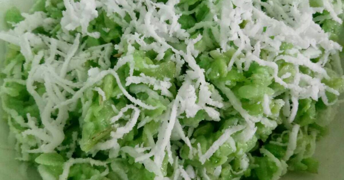 Cốm dẹp trộn dừa