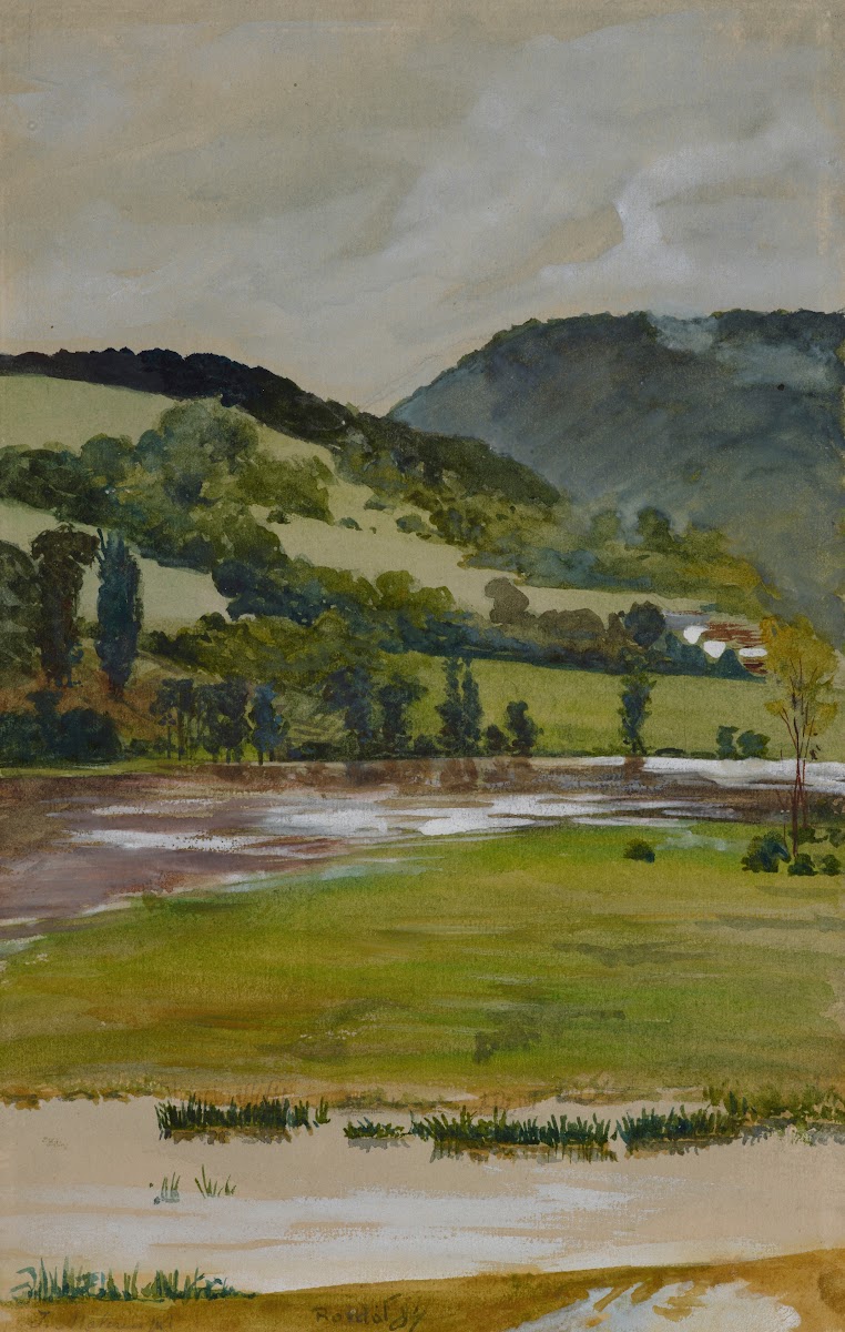 Spring landscape from Rozdół 1884