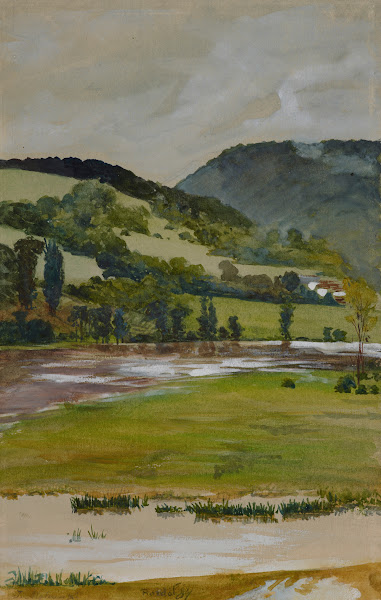 Spring landscape from Rozdół 1884