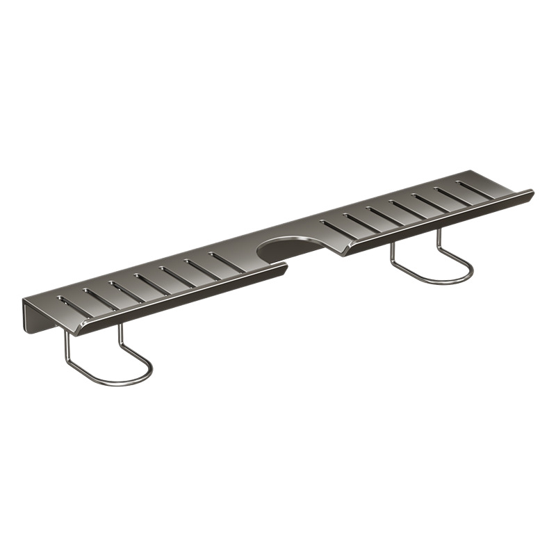 Wall shelf for sink, steel, no drilling
