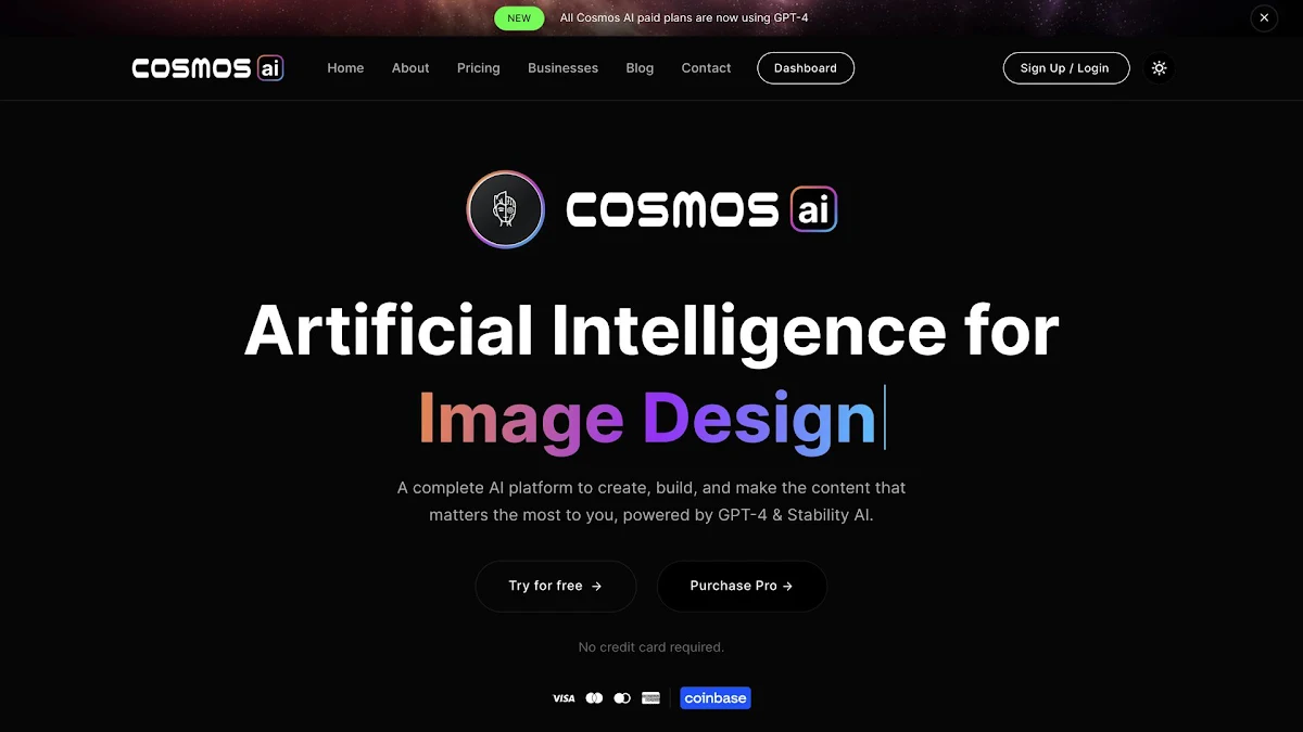 Captura de Cosmos AI - Simplify Tasks